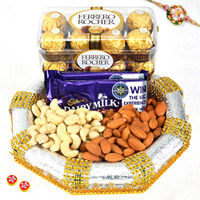 Mixed Chocolates & DryFruits with Rakhi  to Rajahmundry