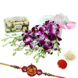 Rakhi Orchids N Chocolate