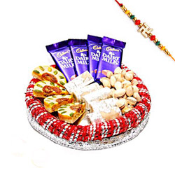 Sweets Tray with Rakhi to Kakinada