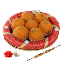 Motichoor Ladoo With Rakhi