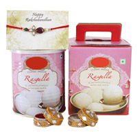 Rakhi with & Rasgulla to Kakinada