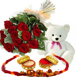 Rakhi with roses