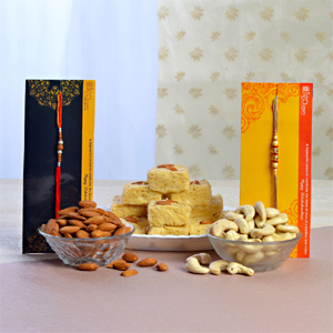 Rakhi with Dry Fruits