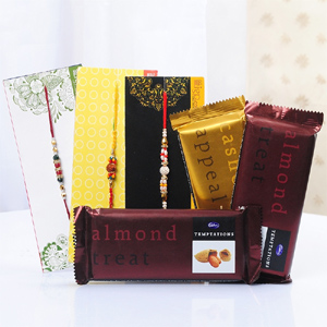 Rakhi with chocolates