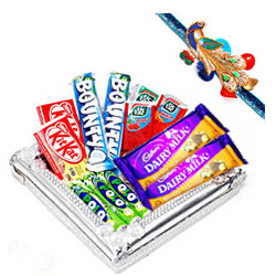 Rakhi With Chocolates 