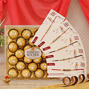 Rakhi With Chocolates 