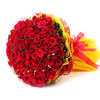 100 RED ROSES BUNCH 