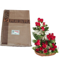 shawl with roses  to Vizag