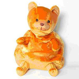 Orange Bear Bag