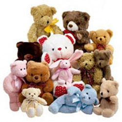 Teddies around Her