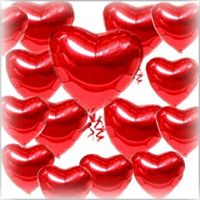 Heart Shape Blown Balloons