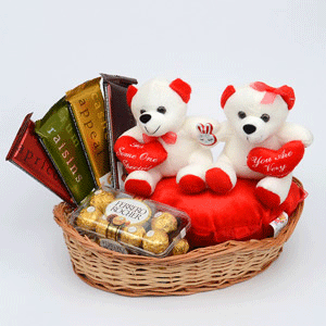 Lovely Chocolate Hampers with Teddies