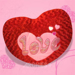 Red Cushion Heart Shaped to Kakinada