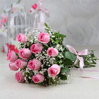 18  pink roses 