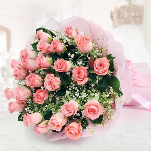 50 pink roses bunch 