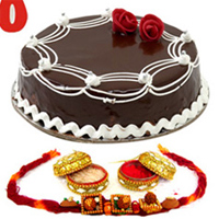 Rakhi and Cake 